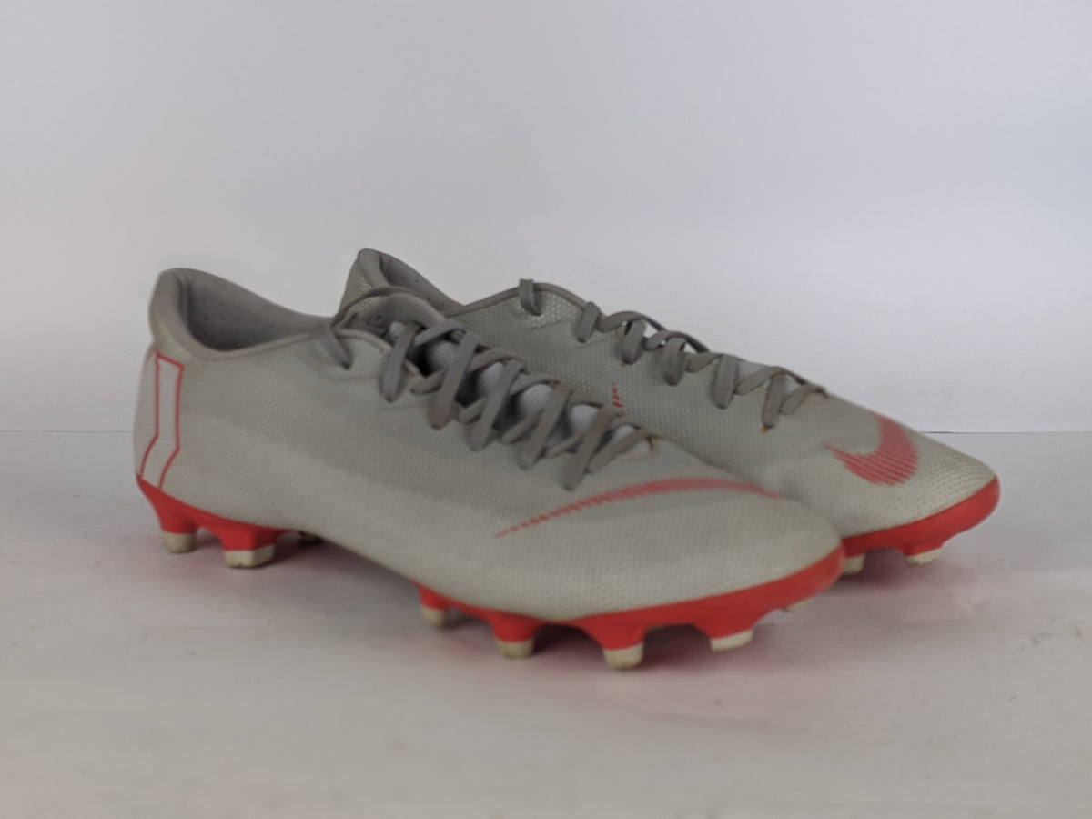 Nike Mercurial Vapor 12 Academy MG Raised On Concrete - Wolf Grey/Bright Crimson