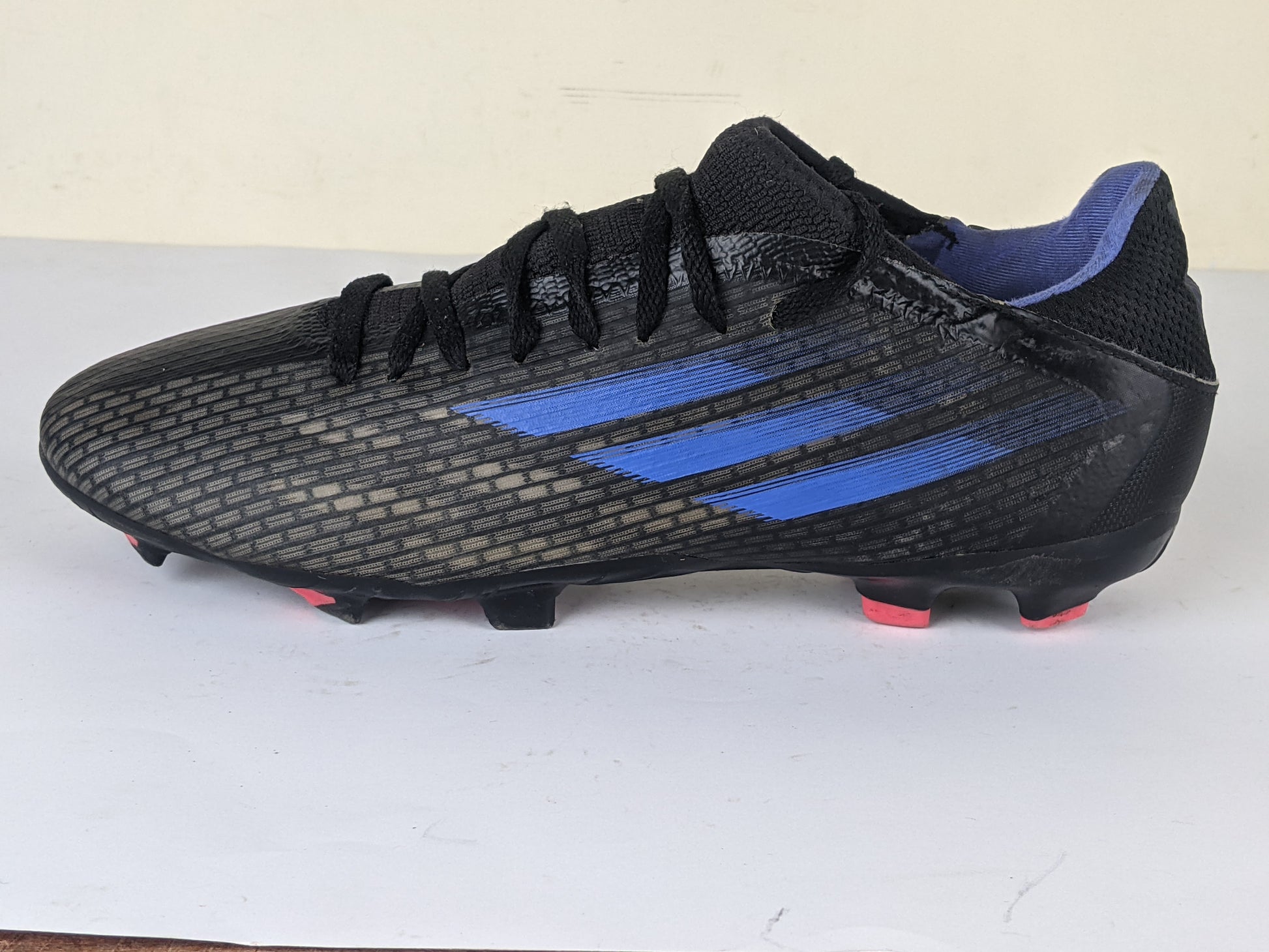 adidas X Speedflow .3 FG Edge of Darkness - Core Black/Sonic Ink/Solar Yellow