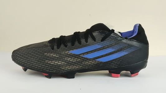 adidas X Speedflow .3 FG Edge of Darkness - Core Black/Sonic Ink/Solar Yellow