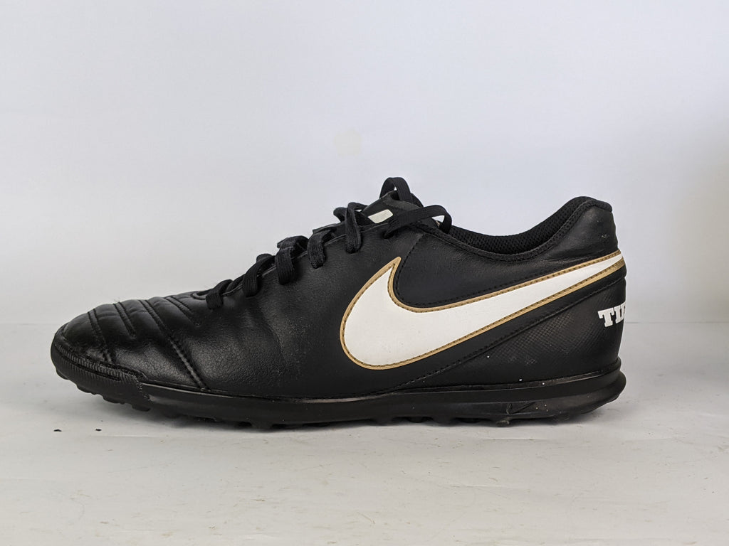 Nike Tiempo Rio III TF Black/White/Metallic Gold
