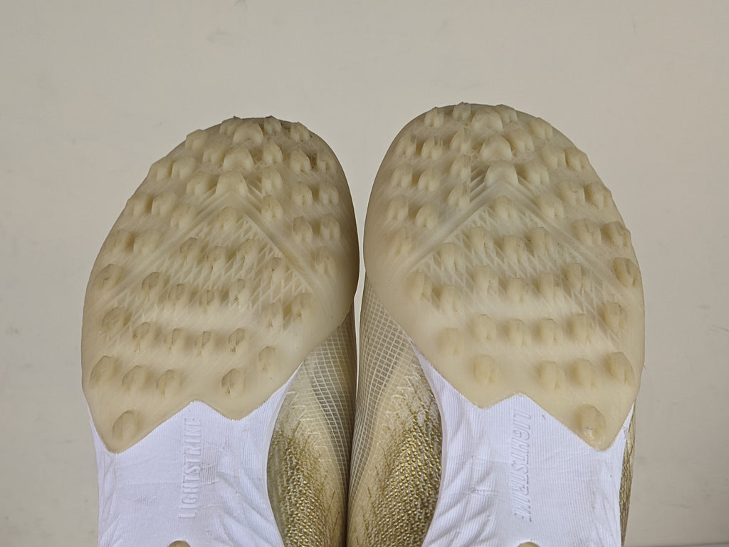 adidas X Ghosted .1 TF Inflight - Footwear White/Core Black/Metallic Gold