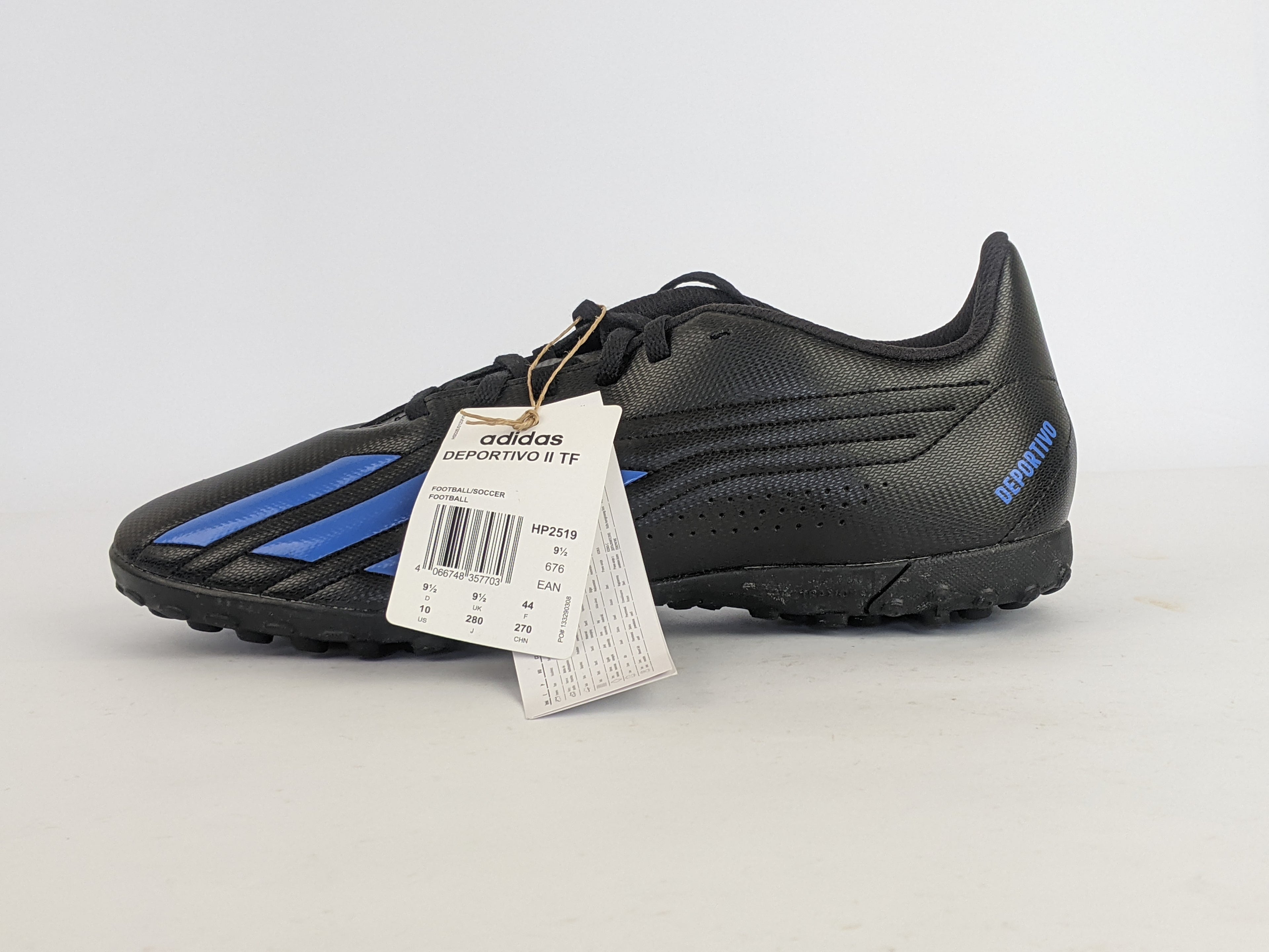 adidas Deportivo II TF 'Black/Blue (Brand New)