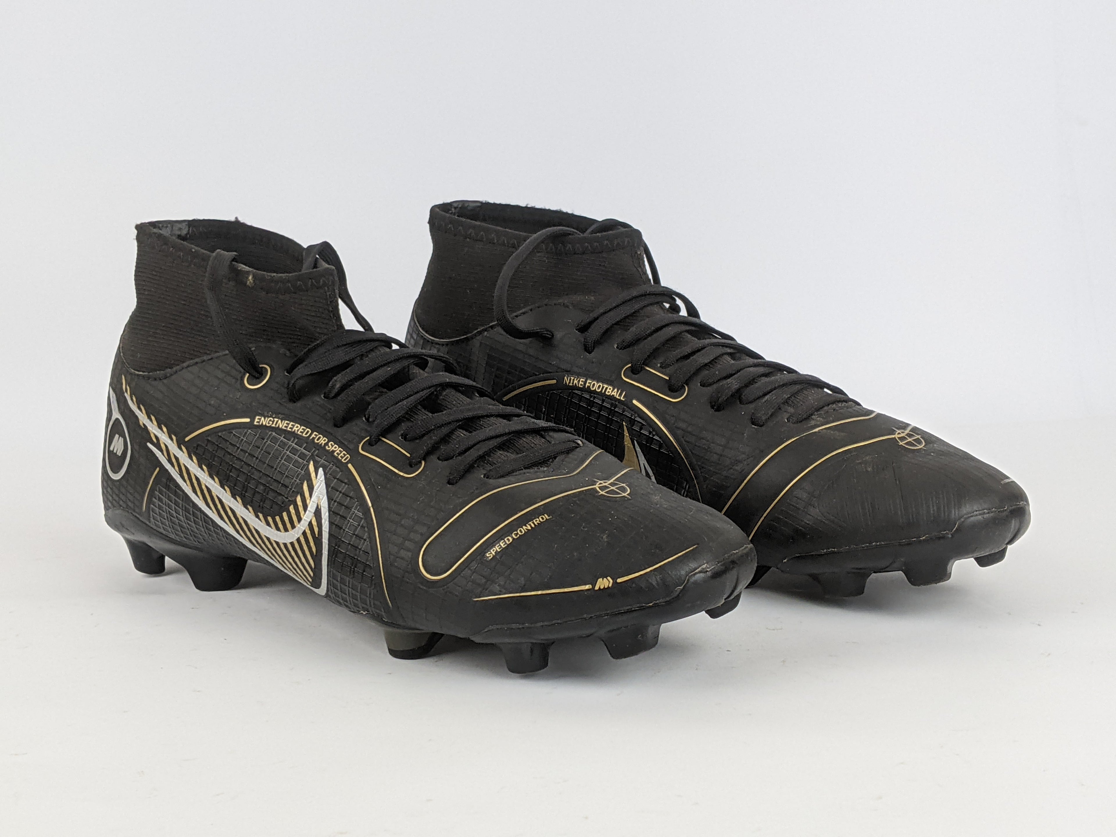 Nike Mercurial Superfly 8 Academy MG Shadow - Black/Metallic Gold/Metallic Silver