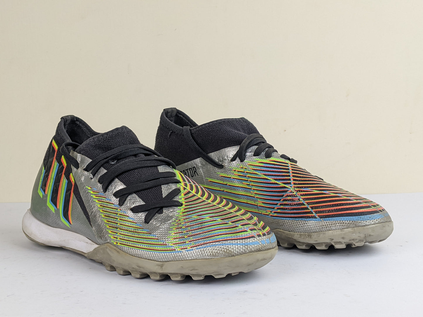 adidas Predator Edge .3 TF Beyond Fast - Silver Metallic/Core Black/Solar Green