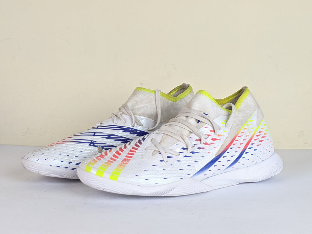 adidas Predator Edge .3 IN Al Rihla - Footwear White/Solar Yellow/Power Blue