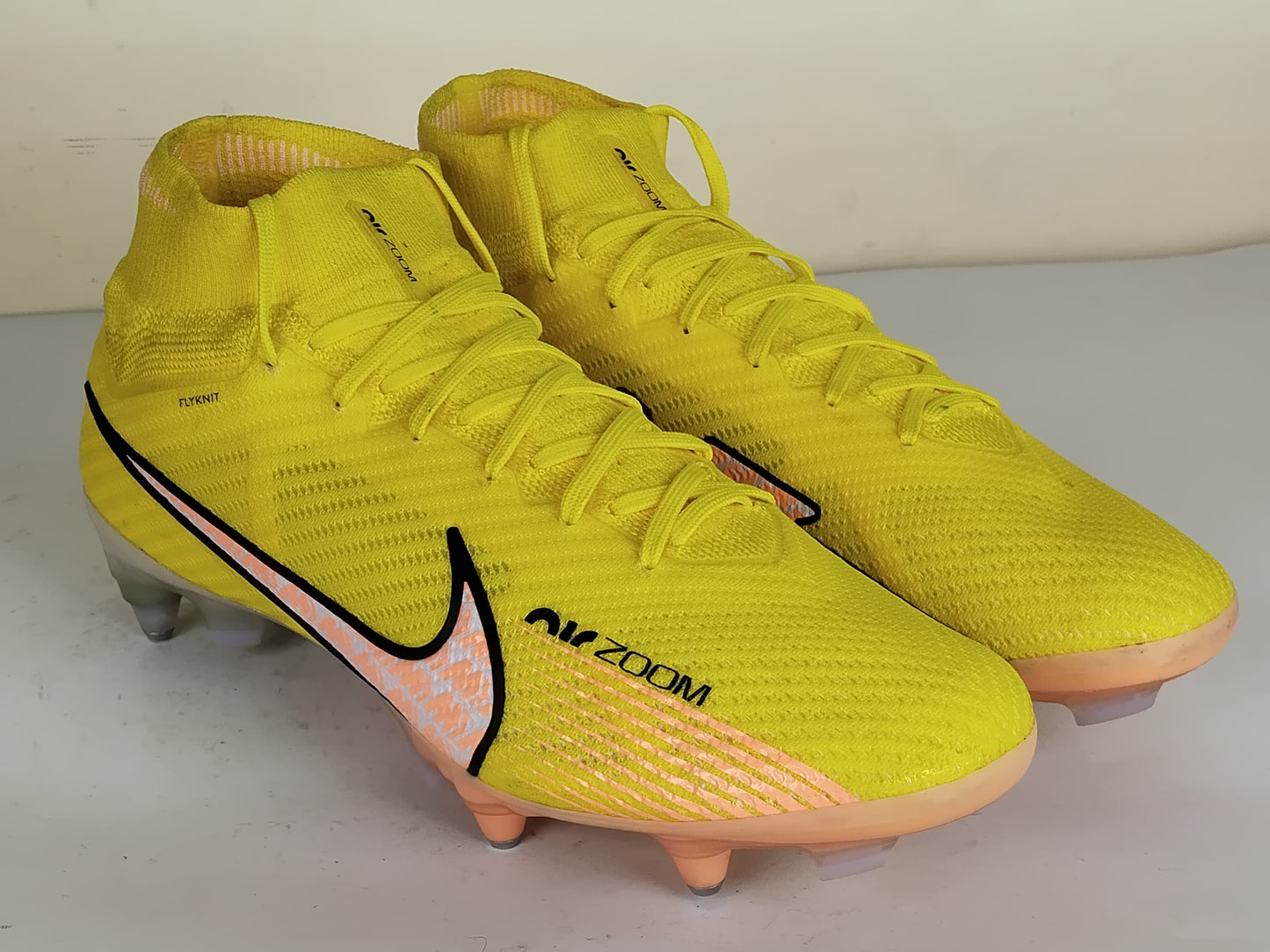 Nike Air Zoom Mercurial Superfly Elite 9 SG-PRO Anti-Clog Lucent - Yellow Strike/Sunset Glow/Barely Grape (Brand New)