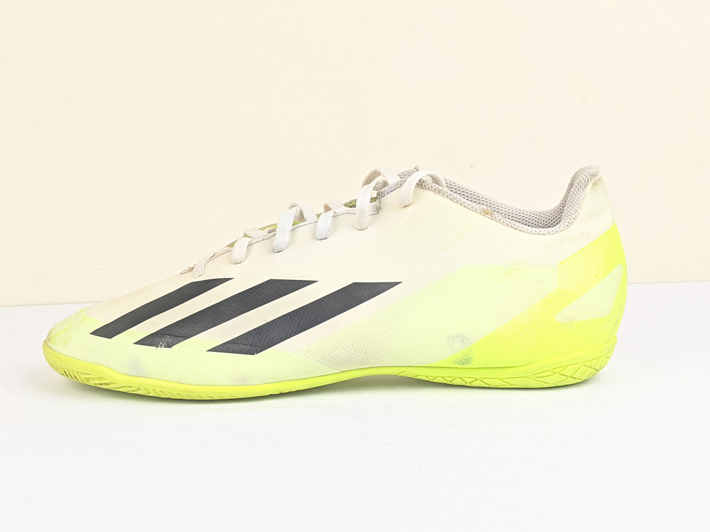 adidas X Crazyfast .4 IN Crazyrush - Footwear White/Core Black/Lucid Lemon