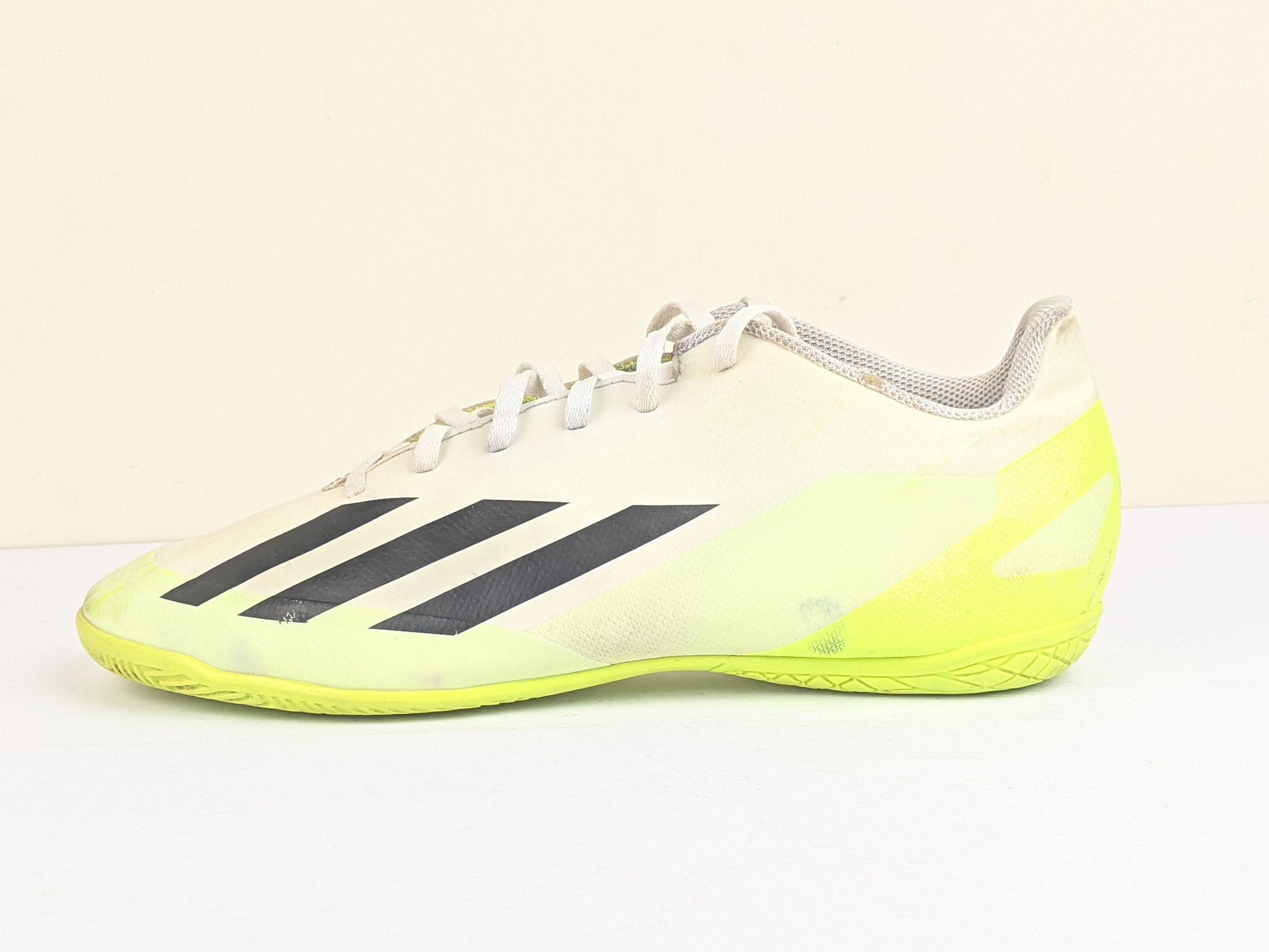 adidas X Crazyfast .4 IN Crazyrush - Footwear White/Core Black/Lucid Lemon