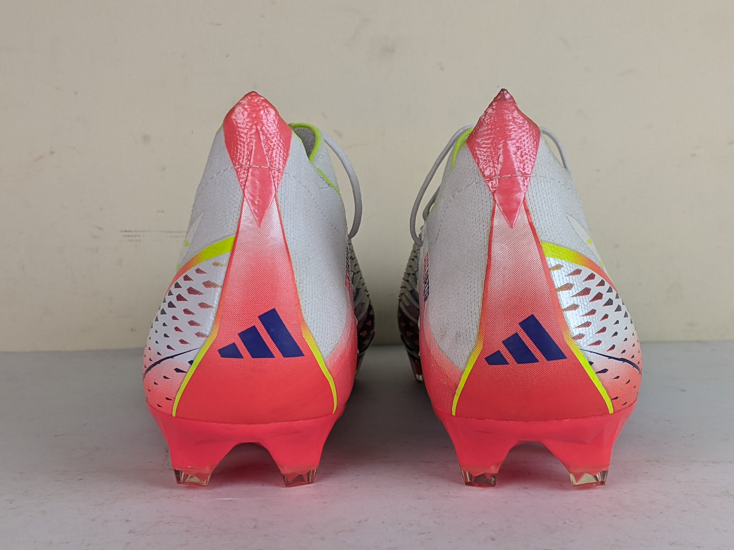 adidas Predator Edge .1 FG Al Rihla - Footwear White/Solar Yellow/Power Blue (Brand New)