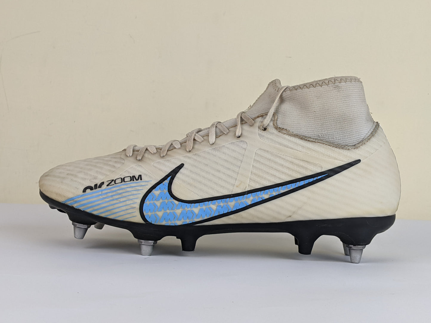 Nike Air Zoom Mercurial Superfly 9 Academy SG-PRO Anti-Clog Blast - White/Baltic Blue/Pink Blast