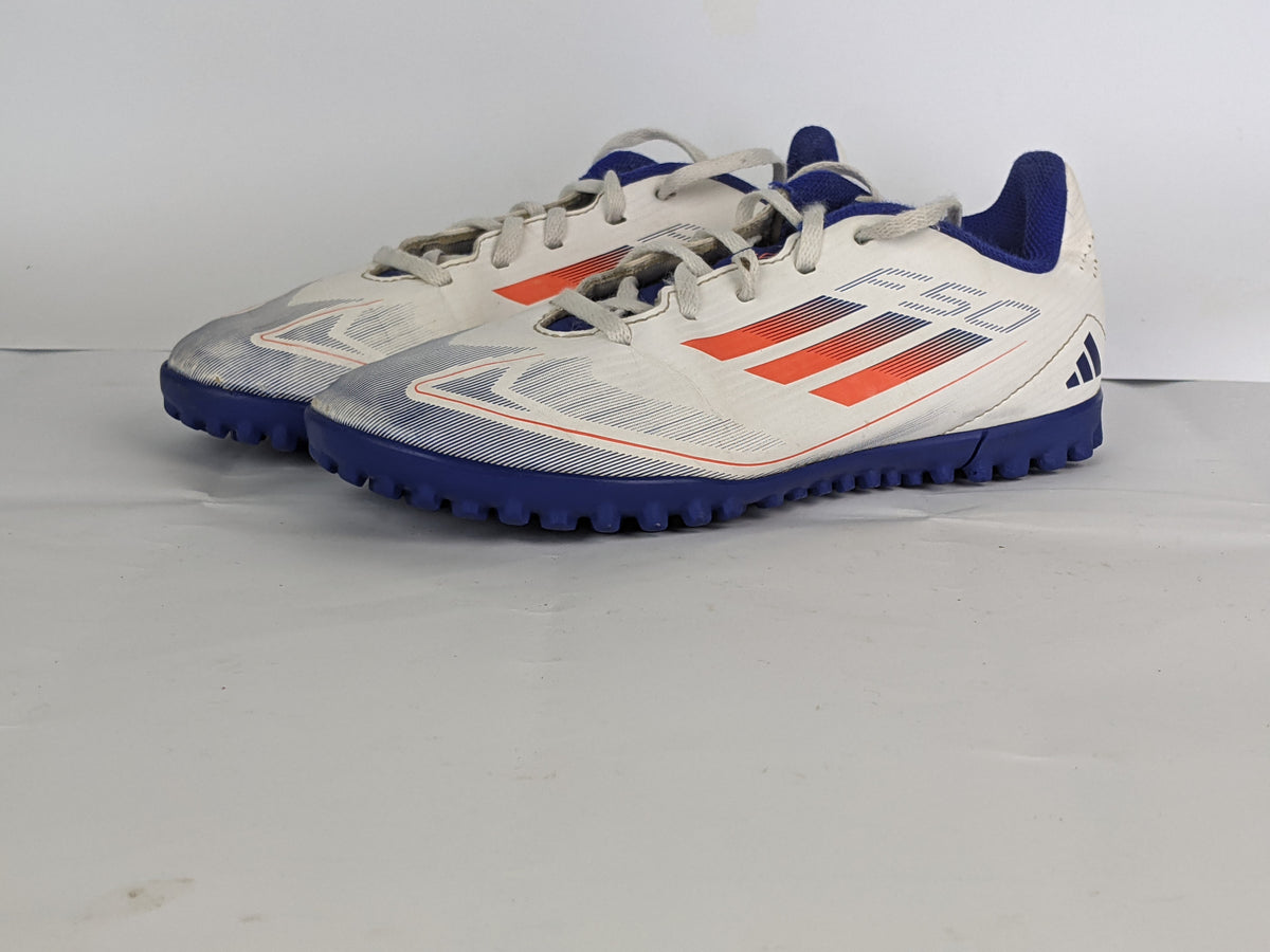 adidas F50 Club TF Advancement - Footwear White/Solar Red/Lucid Blue Kids