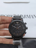 Emporio Armani Luigi Black Chronograph Men's Watch - AR1895