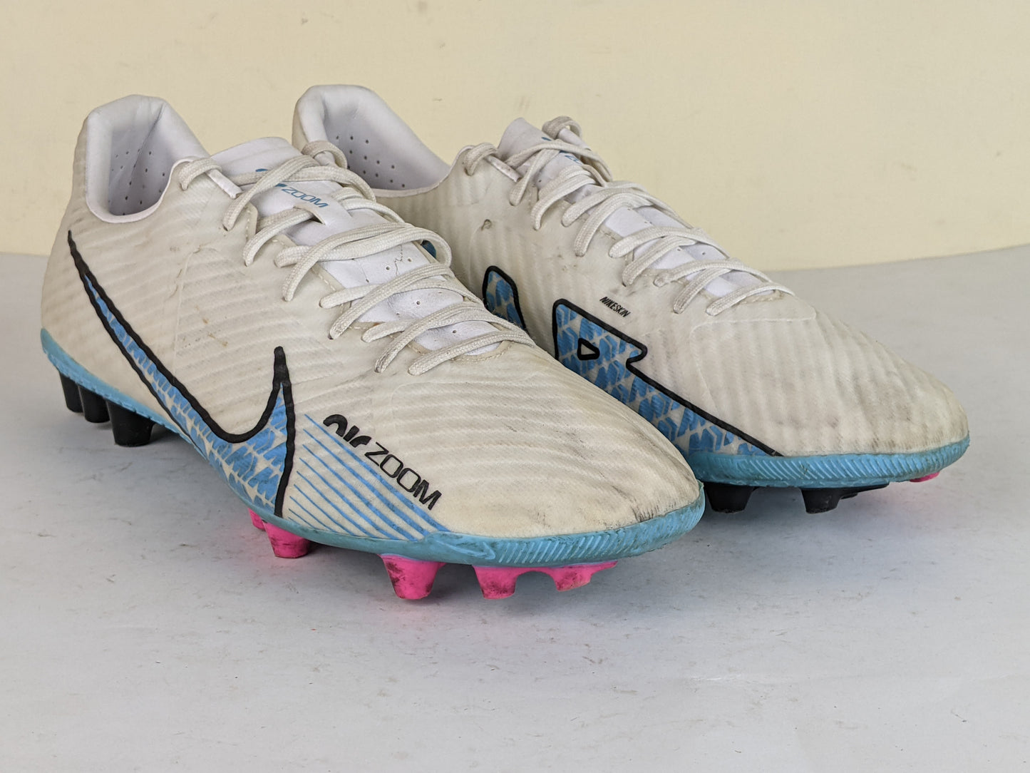 Nike Air Zoom Mercurial Vapor 15 Academy AG Blast - White/Baltic Blue/Pink Blast