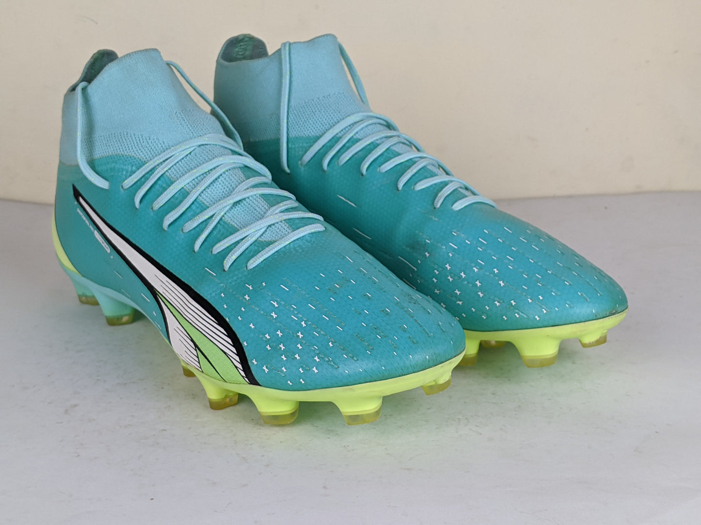 PUMA Ultra Pro FG/AG Pursuit - Electric Peppermint/PUMA White/Fast Yellow