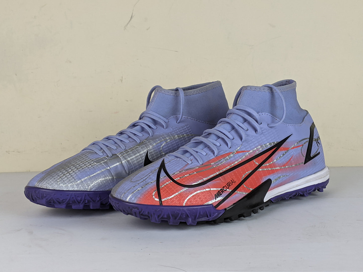 Nike Mercurial Superfly 8 Academy TF KM Flames - Light Thistle/Metallic Silver