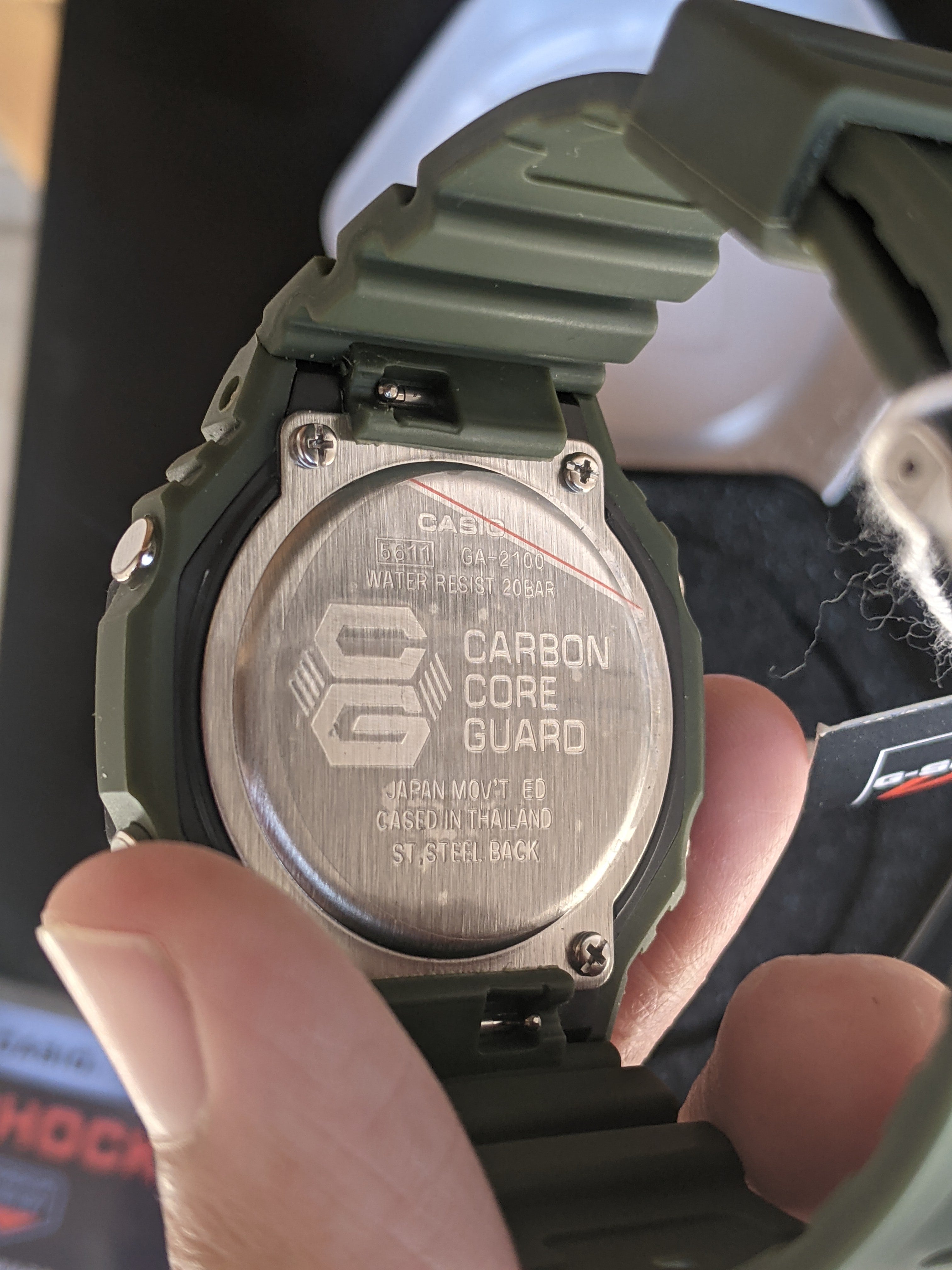 G-Shock GA-2100 'Black/Battalion Green' (Brand New)