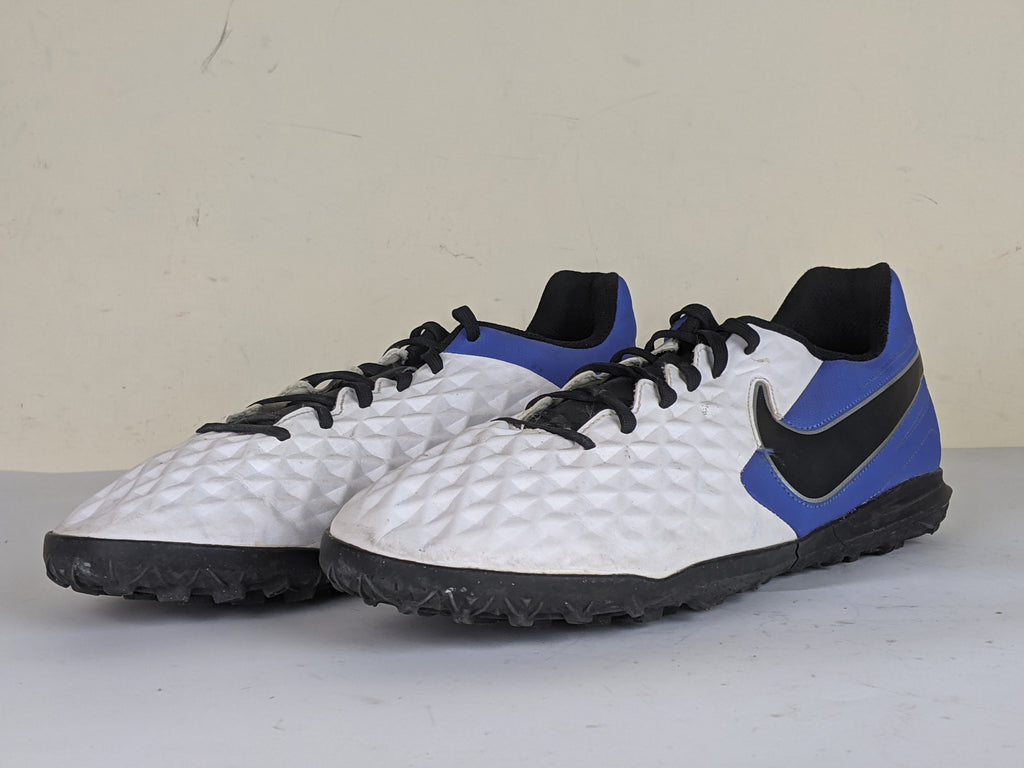 Nike Tiempo Legend 8 Club TF Daybreak - White/Black/Hyper Royal/Metallic Silver