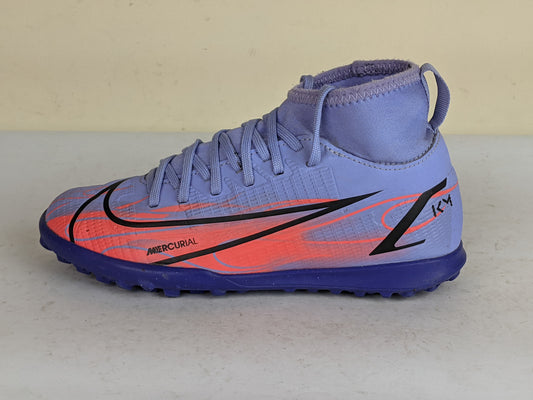 Nike Mercurial Superfly 8 Club TF KM Flames - Light Thistle/Metallic Silver Kids