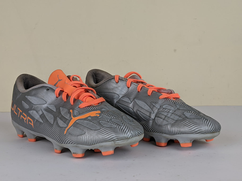 Puma Ultra 4.4 FG Jr 'Silver/Orange