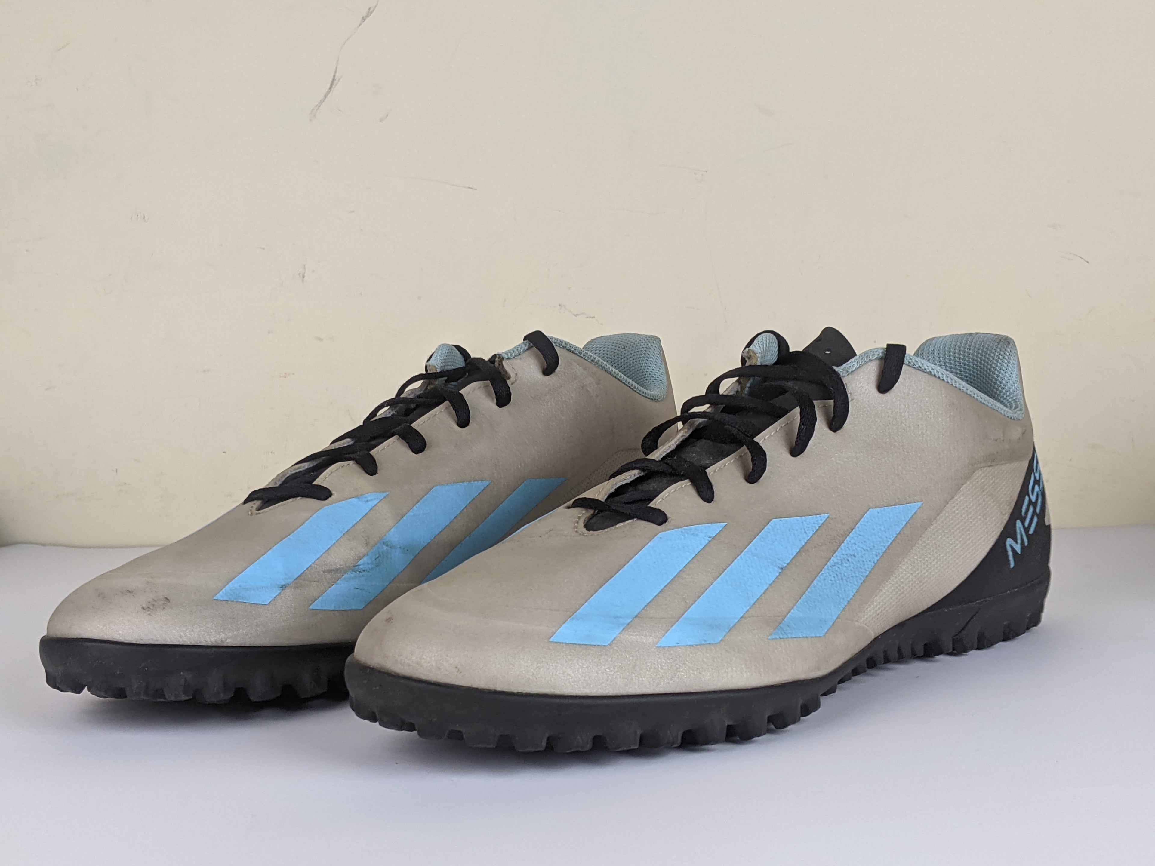 adidas X Crazyfast Messi .4 TF Infinito - Silver Metallic/Bliss Blue/Core Black