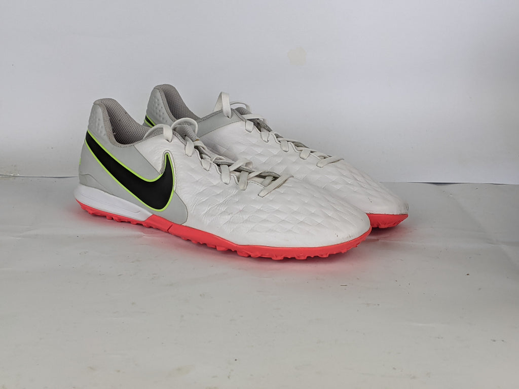 Nike Tiempo Legend 8 Academy TF Platinum - White/Black/Grey Fog/Bright Crimson