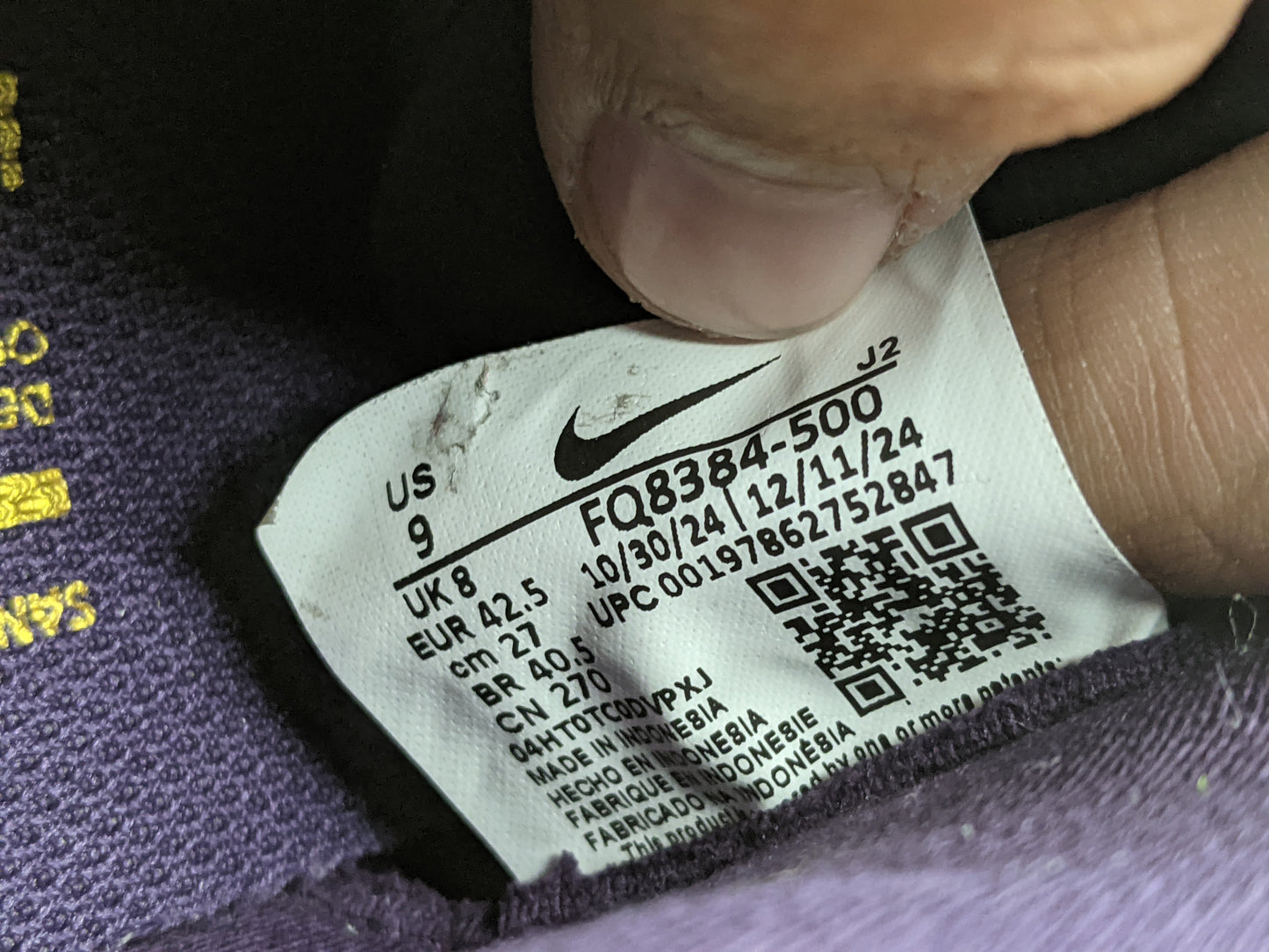 Nike Mercurial Vapor 16 Academy TF Kylian Mbappé Grand Purple (Brand New)