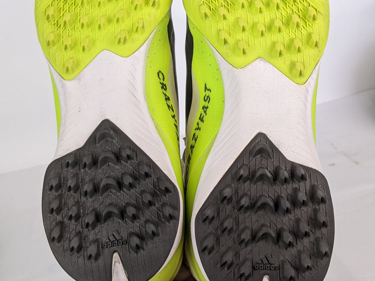 adidas X Crazyfast .3 TF Crazyrush - Footwear White/Core Black/Lucid Lemon