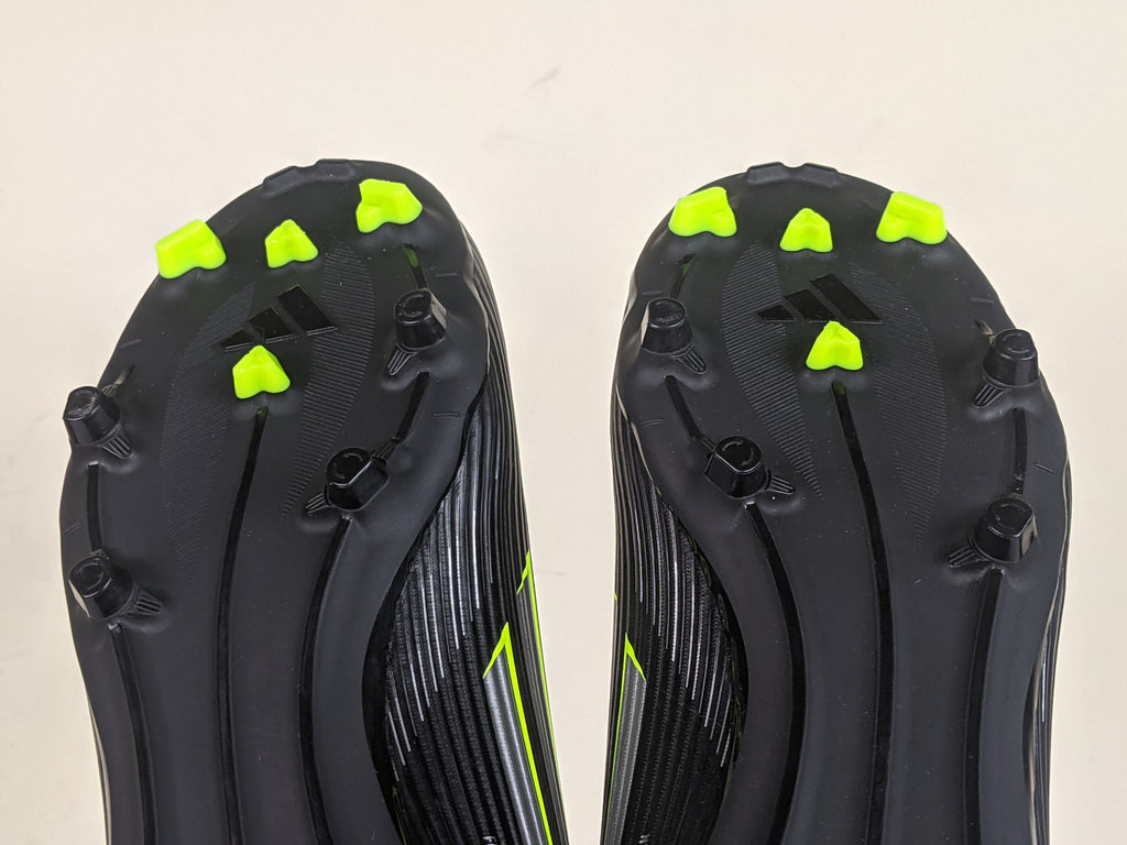 adidas F50 League FG/AG Electric Stealth - Core Black/Iron Metal/Lucid Lemon (Brand New)