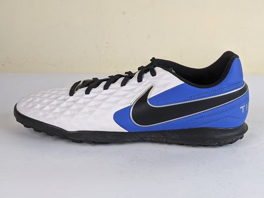 Nike Tiempo Legend 8 Club TF Daybreak - White/Black/Hyper Royal/Metallic Silver