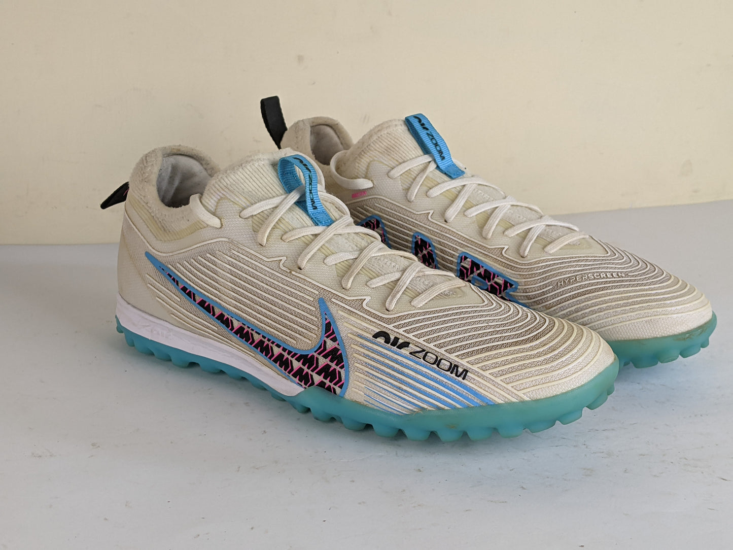 Nike Air Zoom Mercurial Vapor 15 Pro TF Blast - White/Baltic Blue/Pink Blast