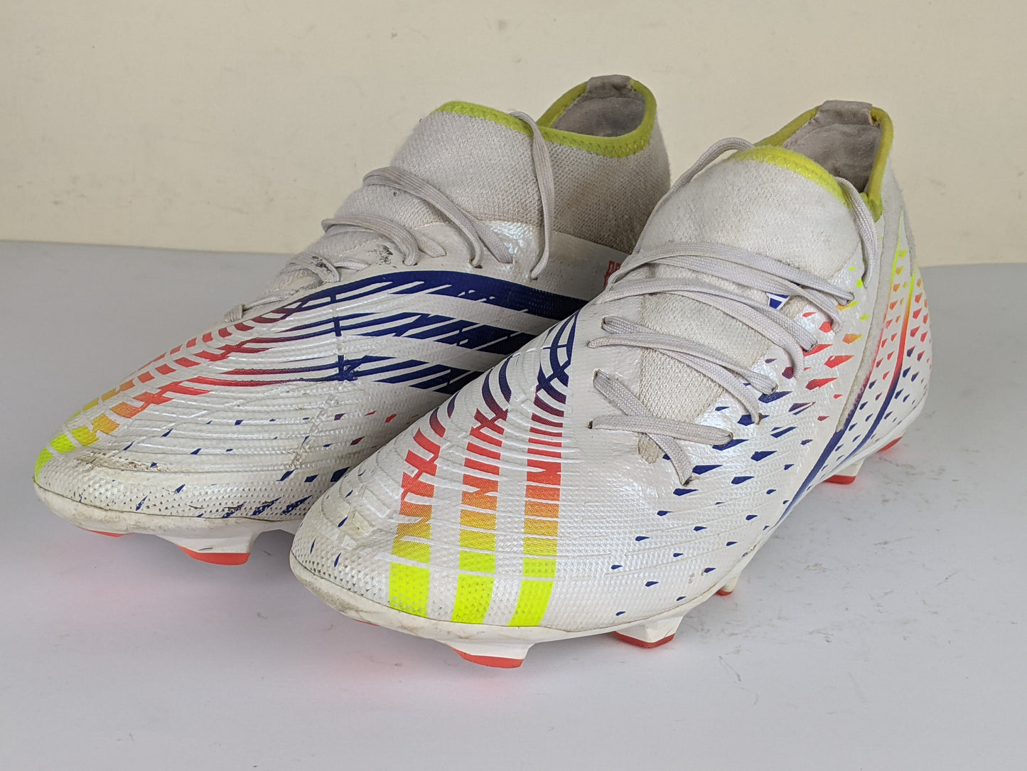 adidas Predator Edge .3 FG Al Rihla - Footwear White/Solar Yellow/Power Blue
