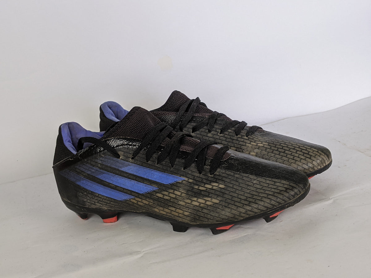 adidas X Speedflow .3 FG Edge of Darkness - Core Black/Sonic Ink/Solar Yellow