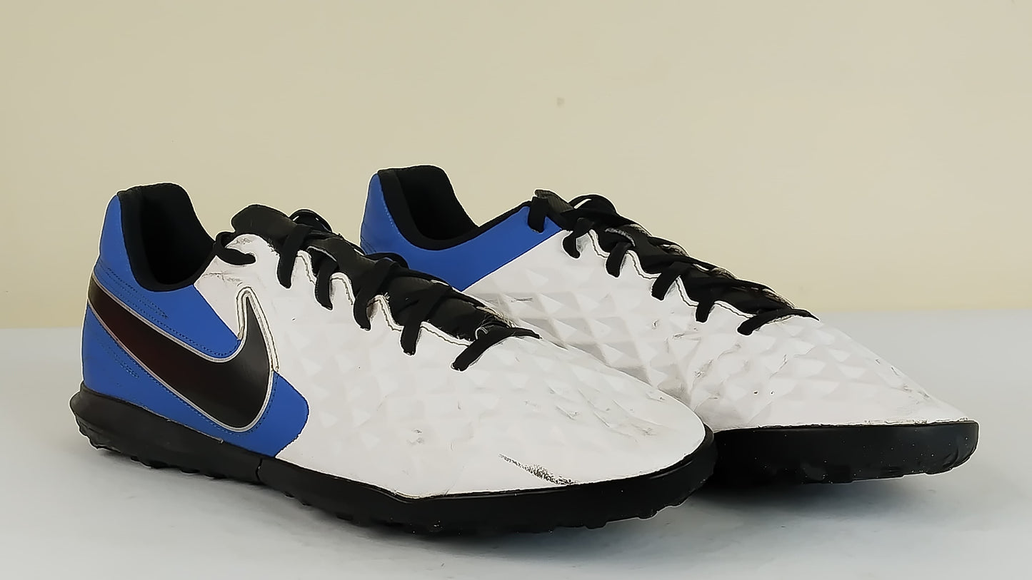 Nike Tiempo Legend 8 Club TF Daybreak - White/Black/Hyper Royal/Metallic Silver