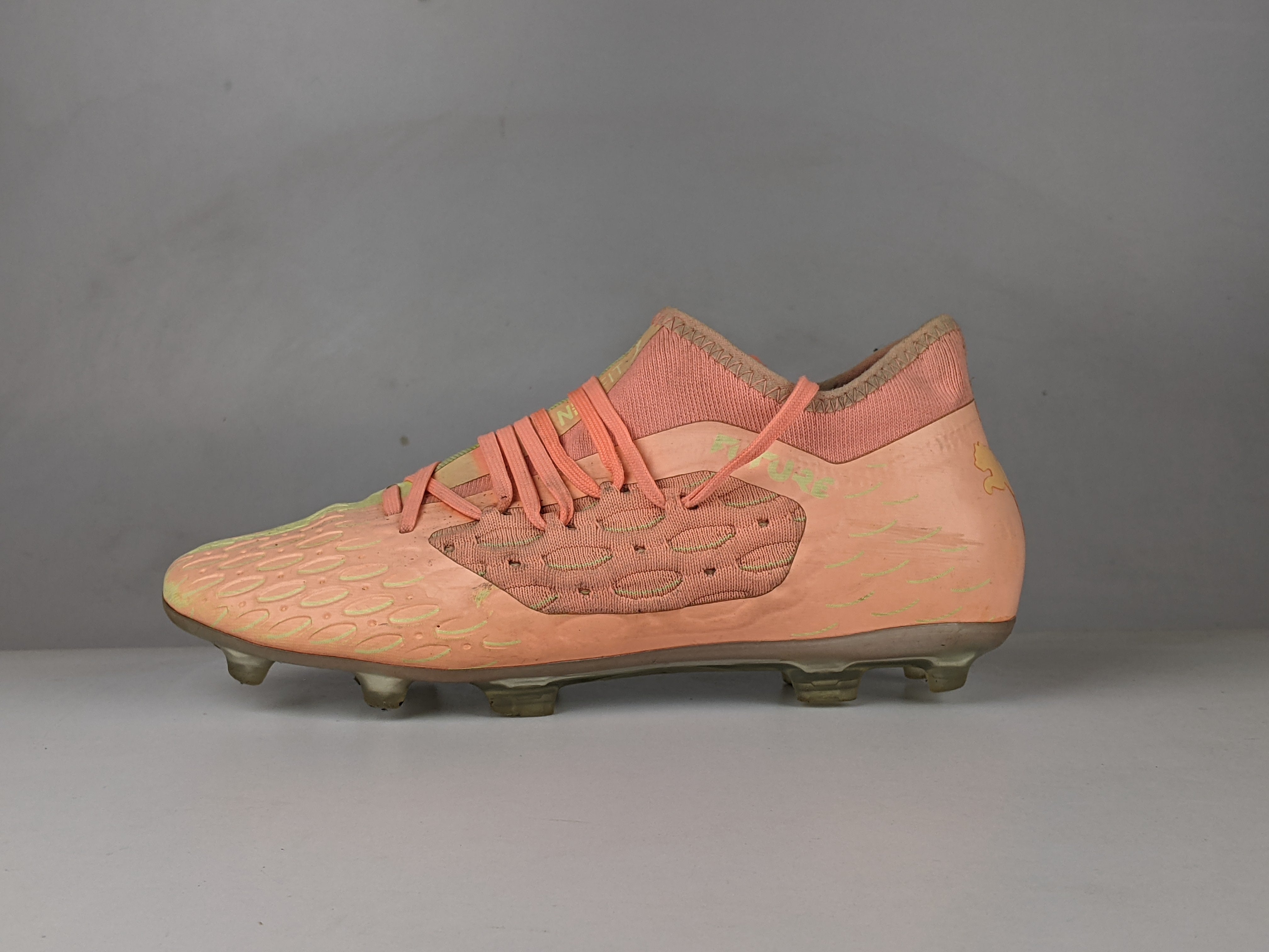Puma Future M 5.3 Netfit OSG FG/AG 'Peach/Yellow Athletic Corner
