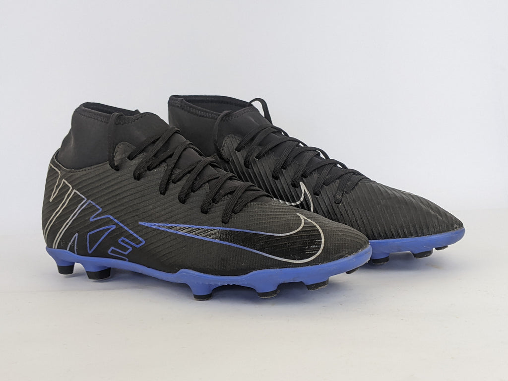 Nike Mercurial Superfly 9 Club MG Shadow - Black/Chrome/Hyper Royal