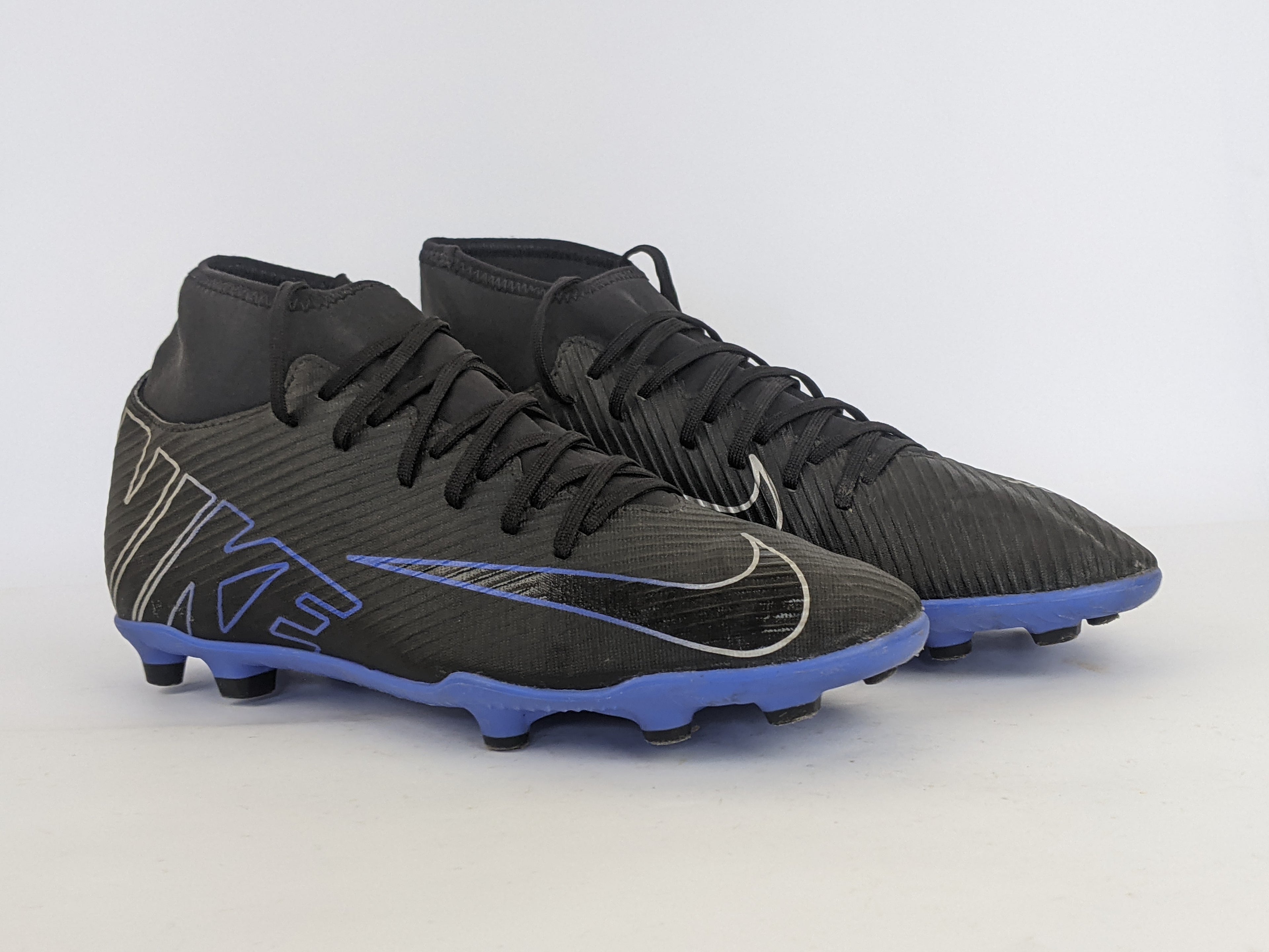 Nike Mercurial Superfly 9 Club MG Shadow - Black/Chrome/Hyper Royal