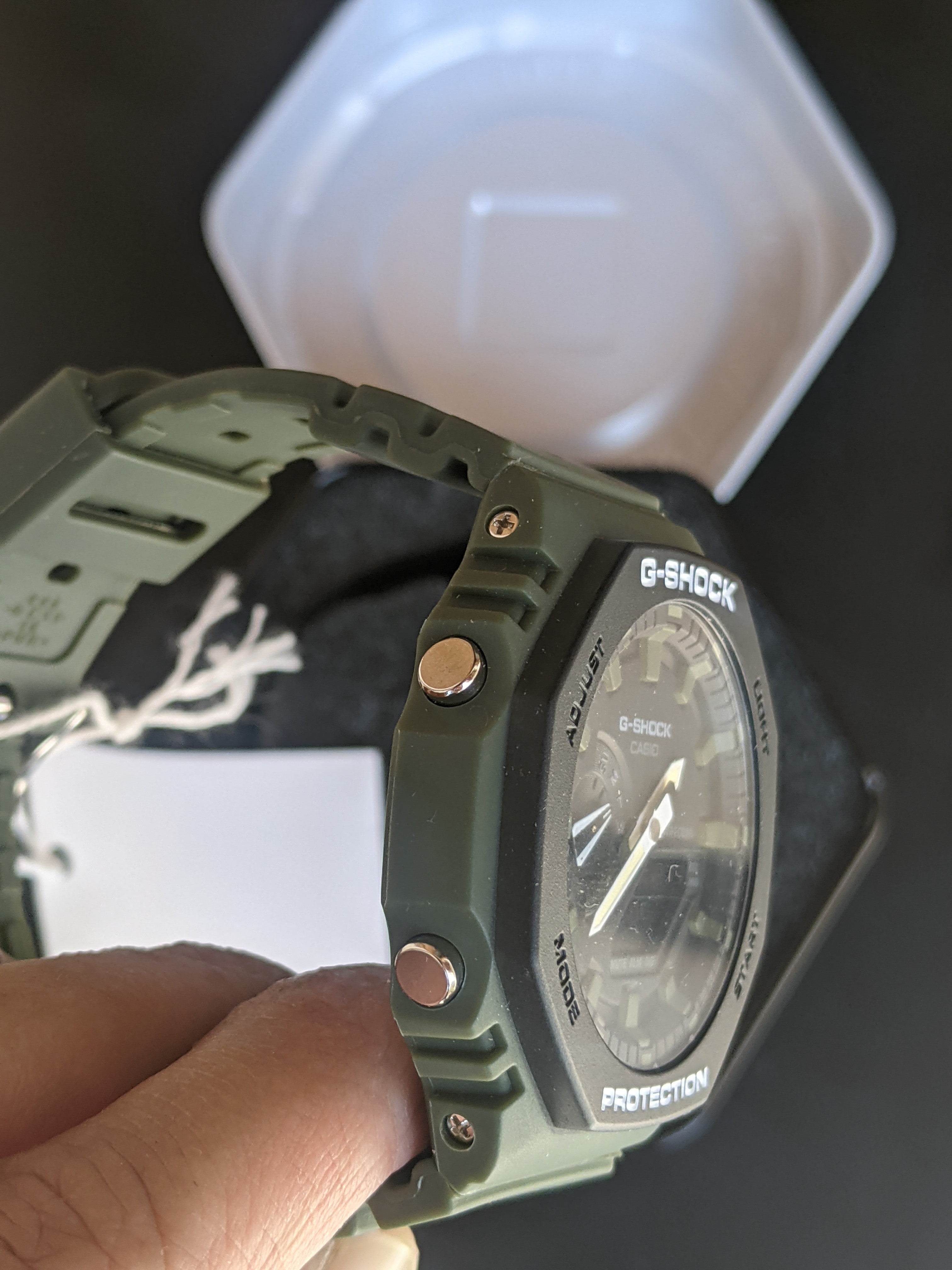 G-Shock GA-2100 'Black/Battalion Green' (Brand New)