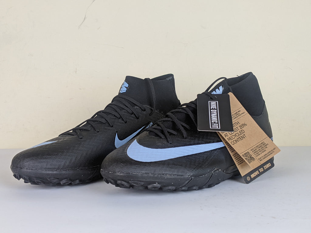 Nike Air Zoom Mercurial Superfly 10 Academy TF Shadow - Black/Ice Blue (Brand New)