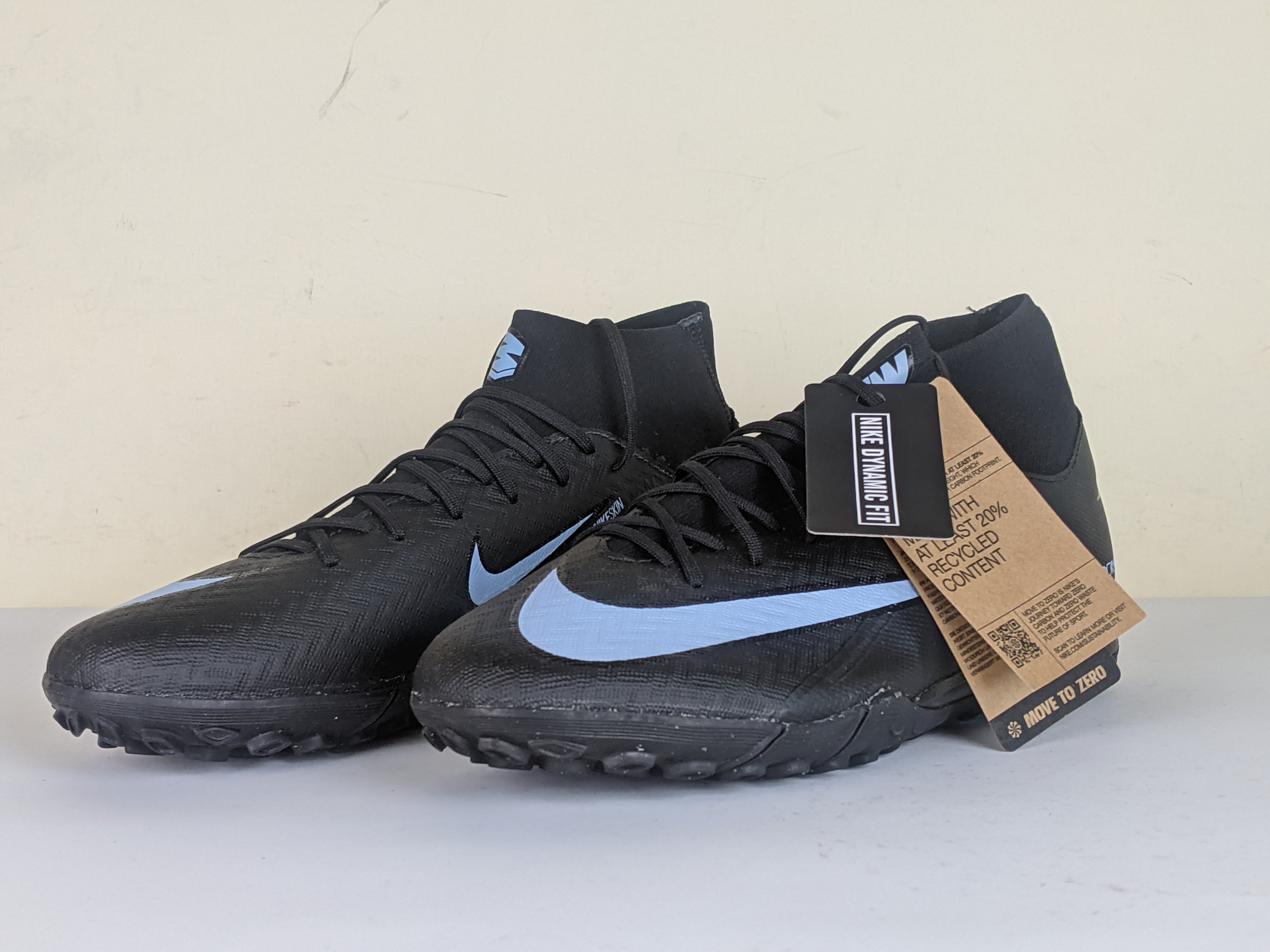 Nike Air Zoom Mercurial Superfly 10 Academy TF Shadow - Black/Ice Blue (Brand New)