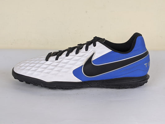 Nike Tiempo Legend 8 Club TF Daybreak - White/Black/Hyper Royal/Metallic Silver