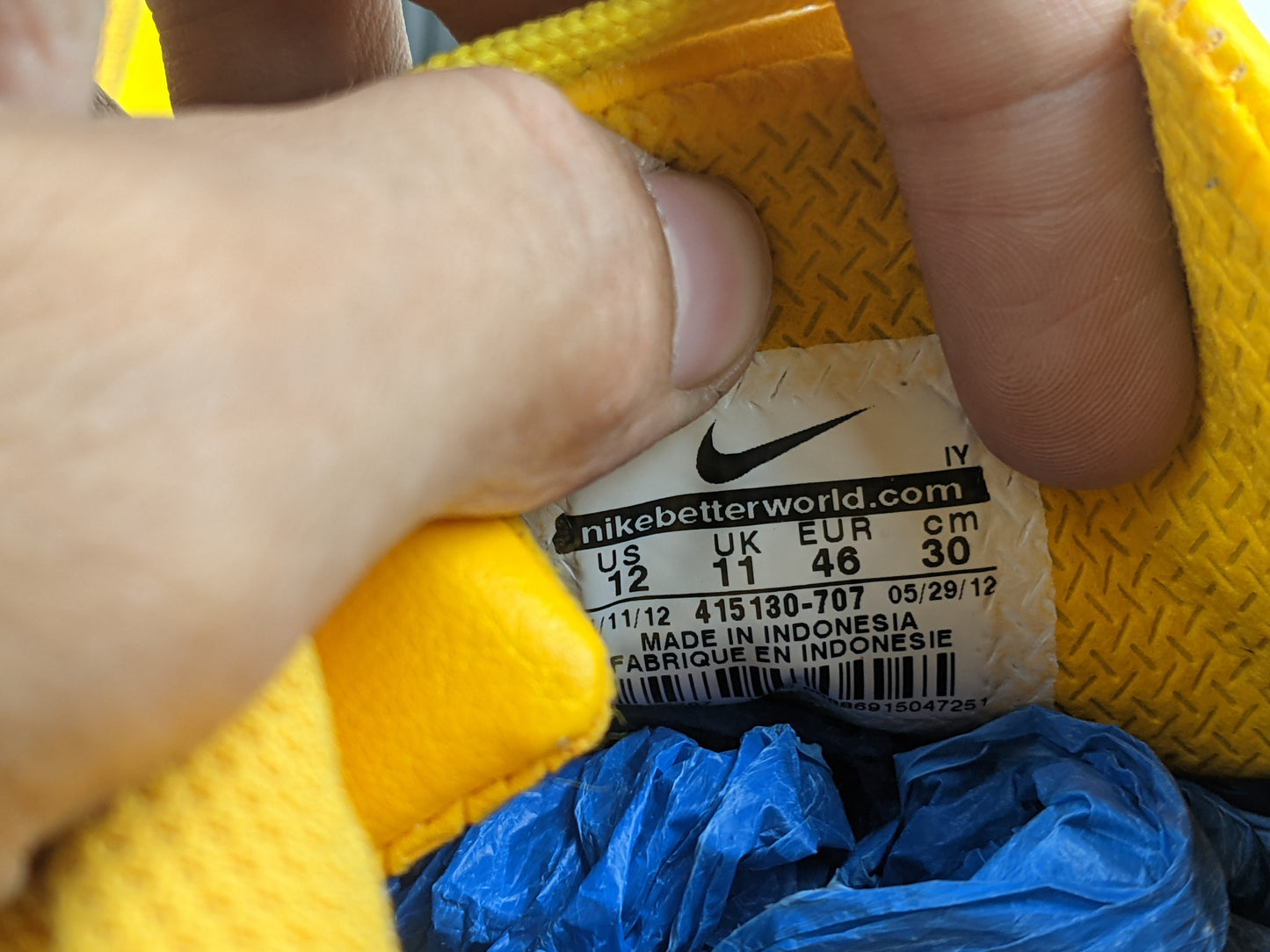 Nike Bomba TF 'Black/Yellow