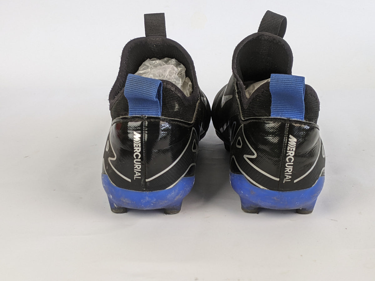 Nike Air Zoom Mercurial Vapor 15 Academy MG Shadow - Black/Chrome/Blue Kids