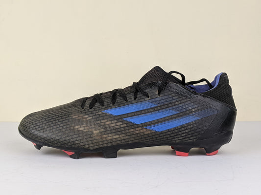 adidas X Speedflow .3 FG Edge of Darkness - Core Black/Sonic Ink/Solar Yellow