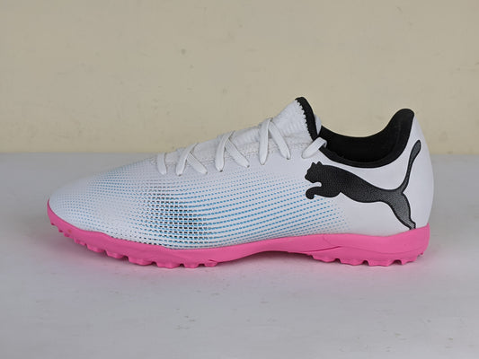 PUMA Future 7 Play TT Phenomenal - PUMA White/PUMA Black/Poison Pink (Brand New)