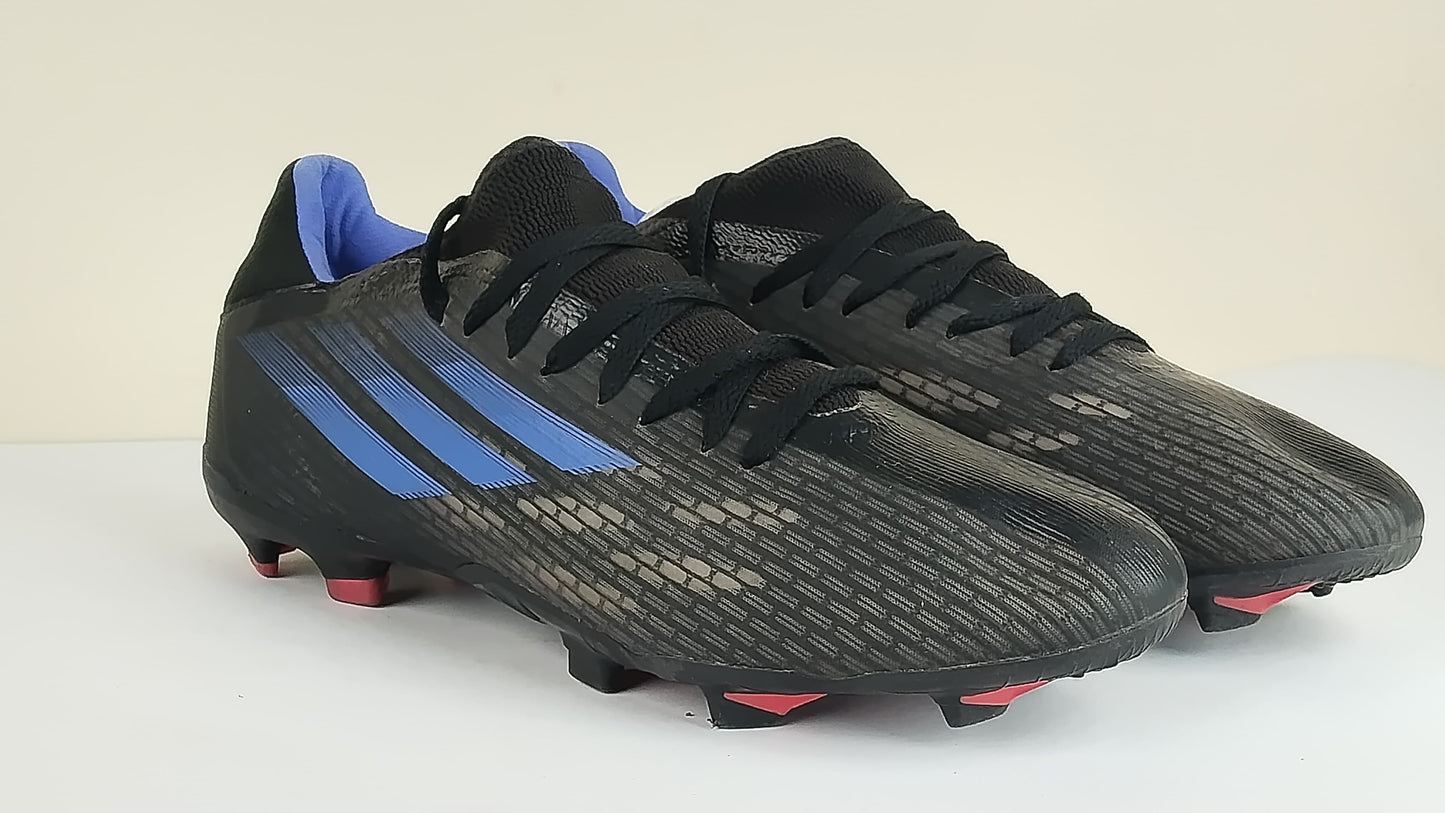 adidas X Speedflow .3 FG Edge of Darkness - Core Black/Sonic Ink/Solar Yellow