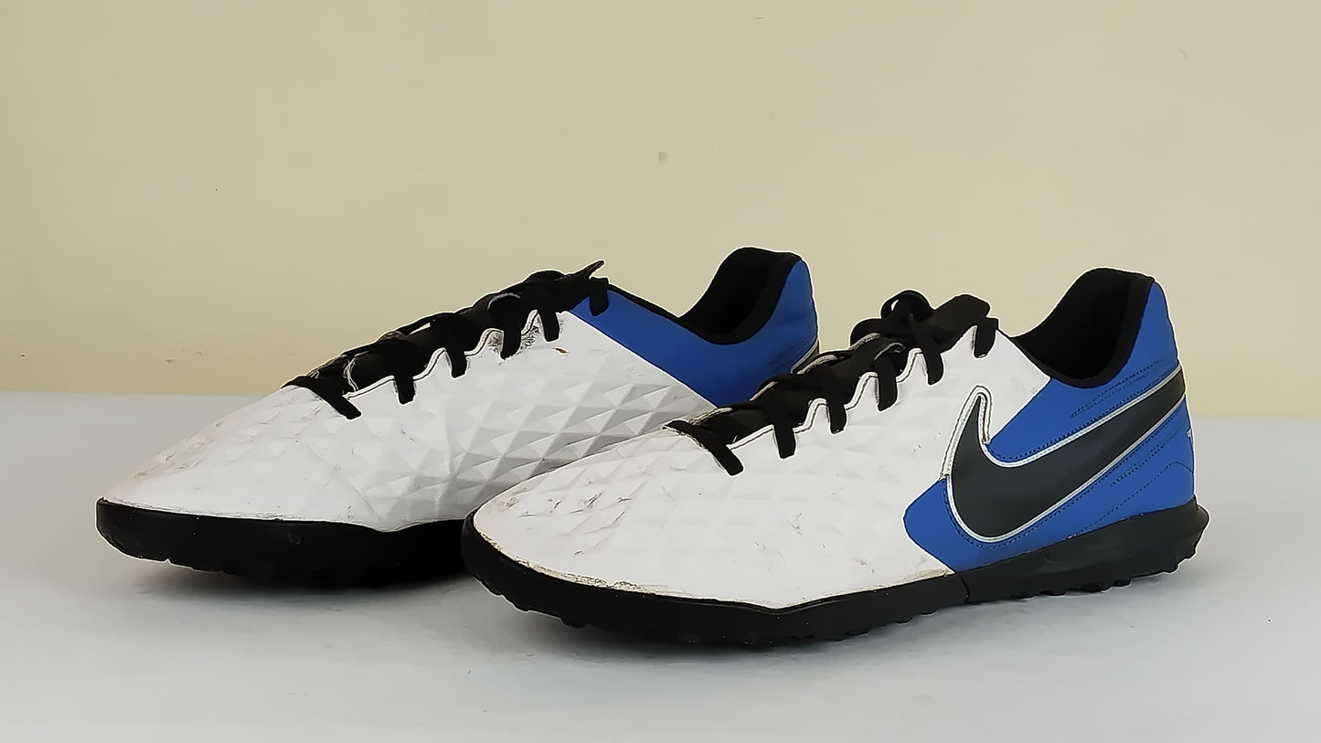 Nike Tiempo Legend 8 Club TF Daybreak - White/Black/Hyper Royal/Metallic Silver
