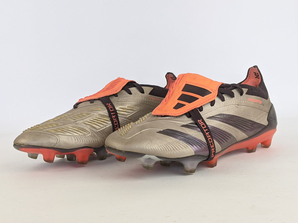 adidas Predator Elite Foldover Tongue FG 'platinum metallic/aurora black/carbon