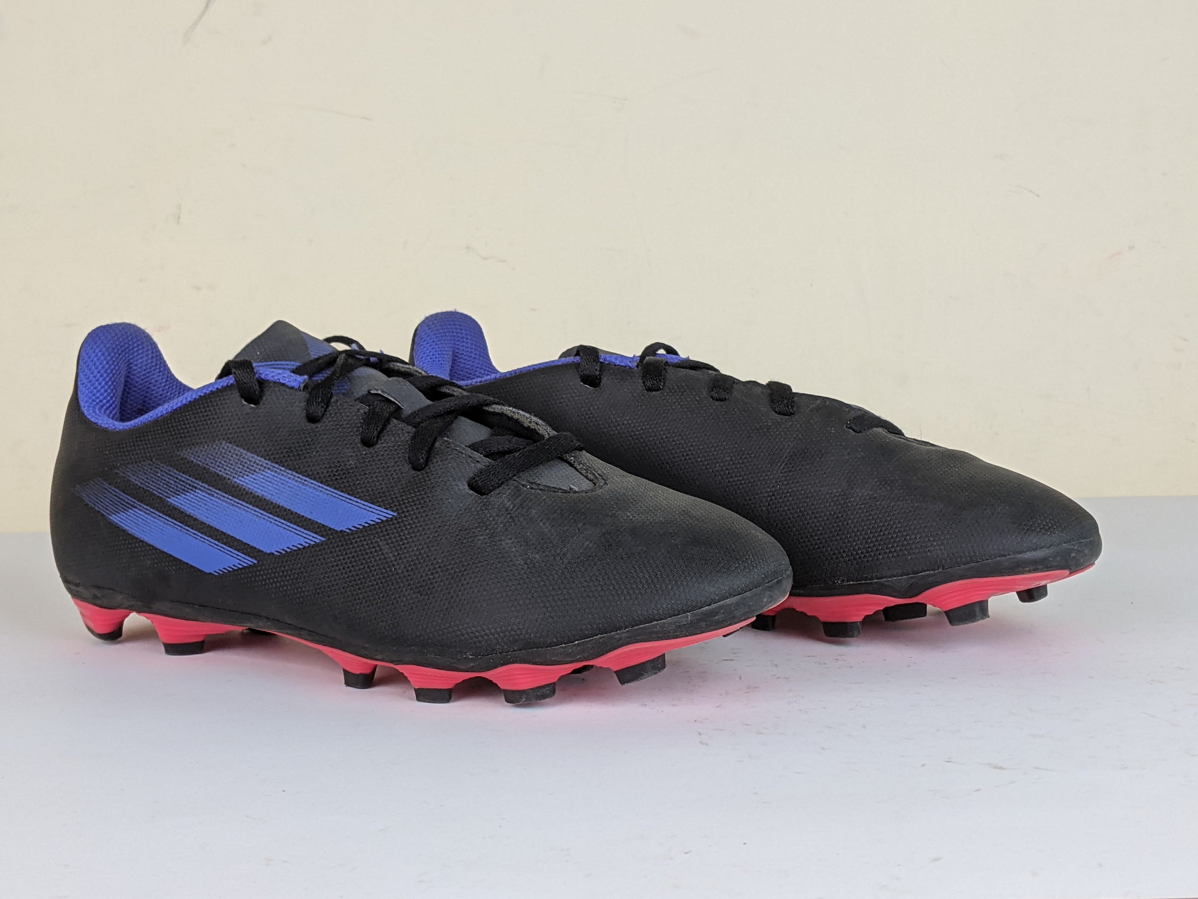 adidas X Speedflow .4 FG Edge of Darkness - Core Black/Sonic Ink/Solar Yellow Kids