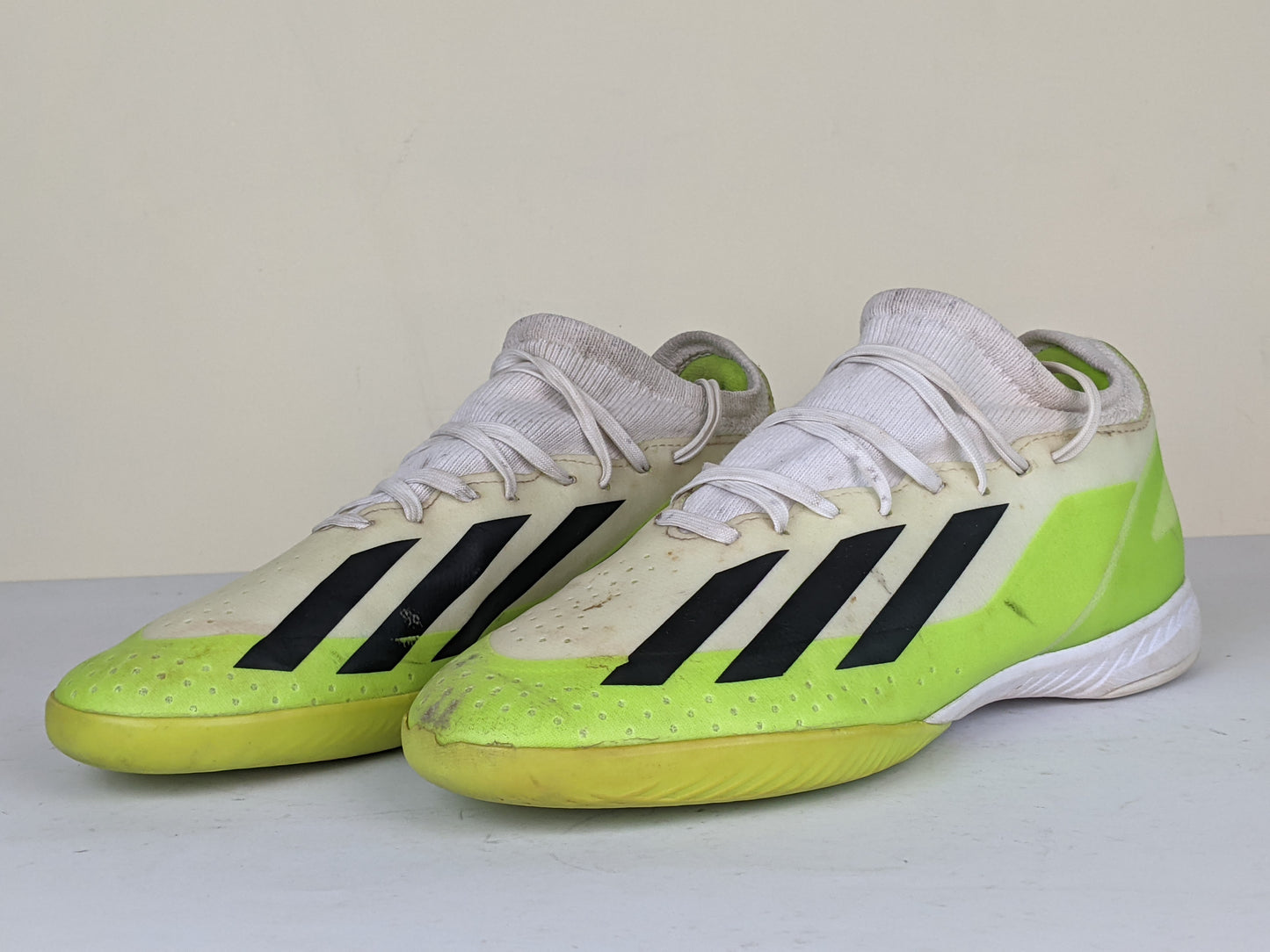 adidas X Crazyfast .3 IN Crazyrush - Footwear White/Core Black/Lucid Lemon