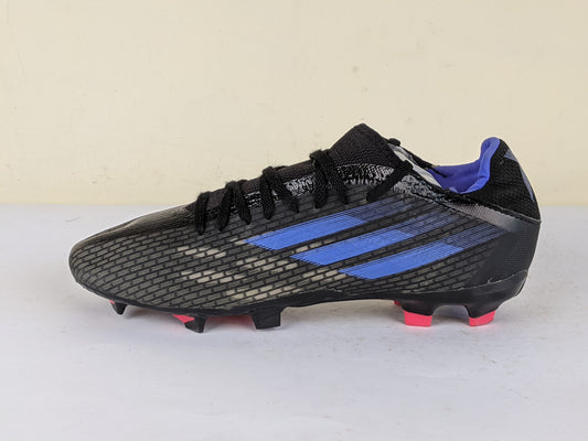 adidas X Speedflow .3 FG Edge of Darkness - Core Black/Sonic Ink/Solar Yellow